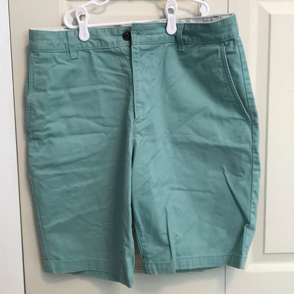 Dockers Teal Flat Front Shorts